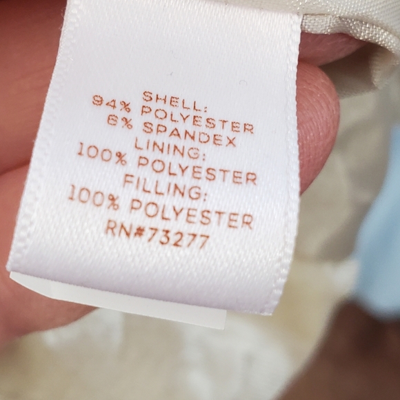 LC Lauren Conrad Women's Cream Quilted Jacket Size Large - Picture 8 of 9